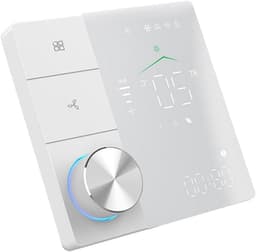 Wifi Thermostaat - Klimaatregelaar Kamerthermostaat - Energie Besparen - App Bediening - 11 x 10 x 7 cm - Wit — thumbnail 1