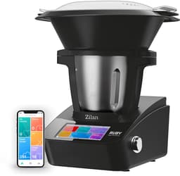 SnelShoppen - Zilan RUBY Thermorobot Multifunctionele Keukenmachine met Wifi, 18 Functies, 7 Inch TFT-Kleuren-Touchscreen, Geïntegreerde Weegschaal, A — thumbnail 1