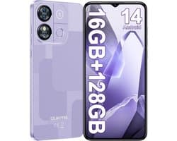 OUKITEL C57 PRO Smartphone 4G-16GB RAM-128 GB Opslag-4300 mAh Accu-Android 14-6,52 duim HD-scherm