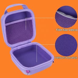 Harde beschermhoes, geschikt geschikt voor Fujifilm Instax Mini 13, paars | 12/11 Instant cameratas, draagbare reistas, accessoire-organizer — thumbnail 2