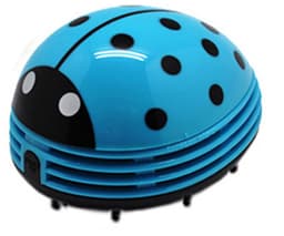 Lieve lieveheersbeestje cartoon mini stofzuiger, draadloze bureaustofzuiger voor hoeken, schattige tafelstofzuiger voor thuis en kantoor，Blauw — thumbnail 1