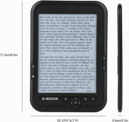 E-booklezer, draagbare e-booklezer, waterdichte e-booklezer, ultradunne e-booklezer (zwart, 8 GB) — thumbnail 2