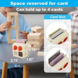 Siliconen Hoesje, Geschikt voor Yoto Mini (Editie 2024), Reistas met Verstelbare Schouderriem, Beschermhoes voor Yoto Mini-Speler, Beige — thumbnail 2