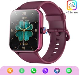 Blackview Smartwatch Heren & Dames met Bluetooth - R50 - Sporthorloge - Stappenteller & Hartslagmeter - SOS - Paars — thumbnail 2