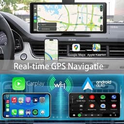 TYR® Draadloze Dashcam - Dashcam met CarPlay - Draadloos CarPlay-Scherm - Zwart - 4cm x 18cm x 7cm — thumbnail 4