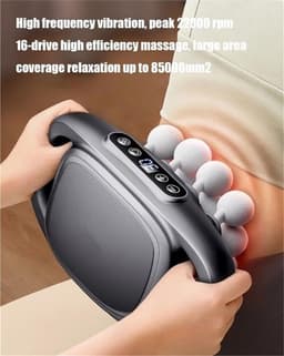 Krachtig Massagepistool Set met 16 Koppen voor Diepe Weefselmassage en Pijnverlichting — thumbnail 2