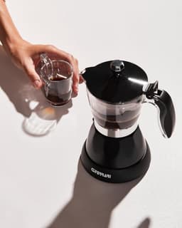 G3Ferrari Risveglio Espresso – Elektrische Moka Koffiemaker met Timer en LED Display – 3 Kopjes – 400W – Warmhoudfunctie 30 min – Zwart — thumbnail 2
