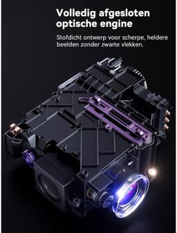 SP® Mini Beamer - Kleine Projector Voor Mobiele Telefoon - Miniprojector met Wifi en Bluetooth - Zwart - 24cm x 20cm x 10cm — thumbnail 2