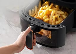 Linkforu - Airfryer Met Kijkvenster - Digitaal Touchscreen - Heteluchttechnologie - Vetarm Koken - Bakken - Frituren -Braden — thumbnail 4