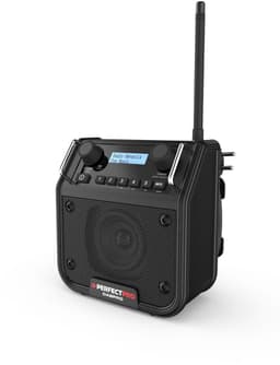 PerfectPro DABPRO Bouwplaats Radio - DAB+ - FM - Bluetooth - Oplaadbaar - Zwart - DPR2 — thumbnail 2