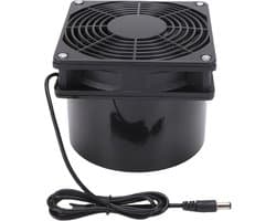 Ventilator op Zonne-energie - Zonneventilator Afzuigventilator - Luchtcirculatie - Weerbestendig ABS - 10W - Zwart
