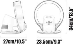 Bladeless Wandventilator - Stille Ventilator Muur - Frisse Lucht Creëren - 180° Verstelbaar 90° Draaibaar — thumbnail 2