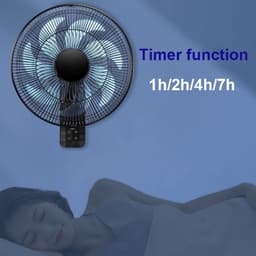 Wandventilator - Muurventilator - Ruimte Koelen - Oscillerend - 55 Watt - Wit — thumbnail 2