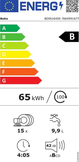 Beko BDIN16450 | Inbouw vaatwasser | B Label — thumbnail 2