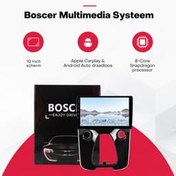 Boscer 2 Din Autoradio - Geschikt voor Toyota Aygo, Citroën C1 & Peugeot 108 (2014-2021) - Draadloos Apple CarPlay & Android Auto - 8-Core Snapdragon - 10.1 Inch HD Touchscreen - WiFi, Bluetooth & USB - Achteruitrijcamera & Microfoon — thumbnail 2