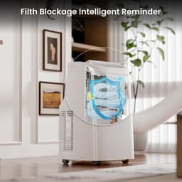 Mobiele Airco 12000 BTU – Smart Airconditioner – App Bediening – 47 dB – 24-uurs Timer – Wit — thumbnail 2