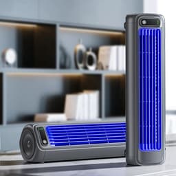 Luchtkoeler - Draagbare airconditioner -3 in 1 mini Mobiele airco - Stille draagbare airconditioner met 3 snelheden - Bladloze verticale luchtcirculatie - Abrikoos — thumbnail 2