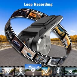 Auto Dash Cam - Mini Recorder - Veiliger Rijden - ADAS Functies - 170 Graden - Zwart — thumbnail 2