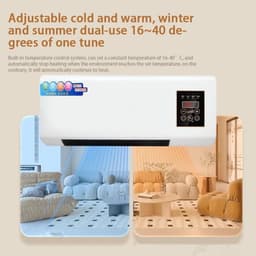 Draagbare Airco - Mobiele Unit - Ruimte Koelen - Stille Werking - 2000W - Wit — thumbnail 3
