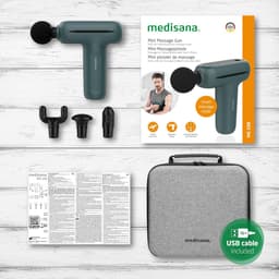 Mini Massagepistool - Spier Stimulator - Spierherstel Ontspanning - Slimme Modus - 126 cm - Zwart — thumbnail 2
