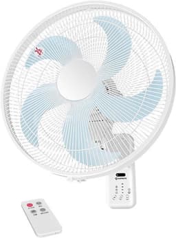 Muurventilator - Wandmodel ventilator - Ruimte koelen - Afstandsbediening en timer - 40cm bladdiameter - Wit — thumbnail 1