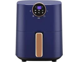 Airfryer - Heteluchtfriteuse Frituur - Gezond Koken - Snelle Hete Lucht - 4.5 Liter - Wit Blauw