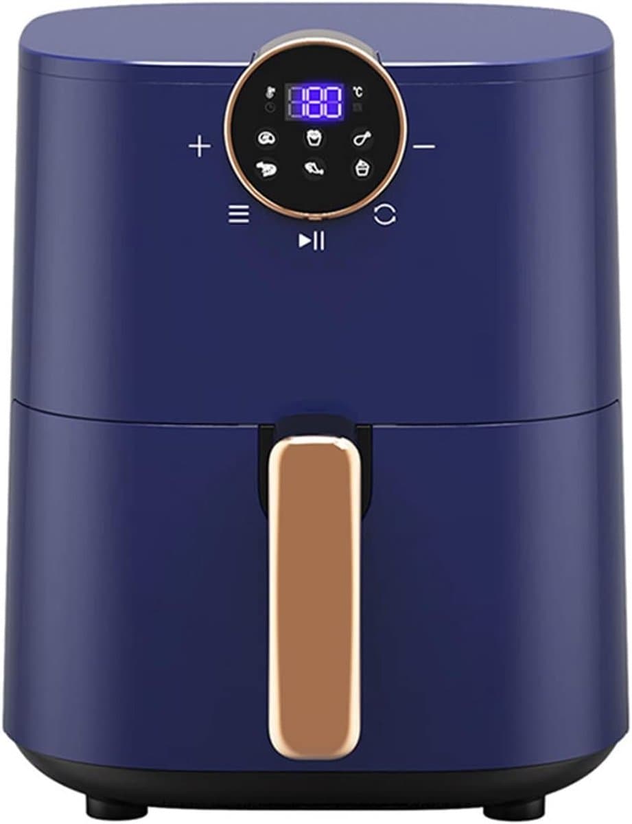 Airfryer - Heteluchtfriteuse Frituur - Gezond Koken - Snelle Hete Lucht - 4.5 Liter - Wit Blauw — afbeelding 1