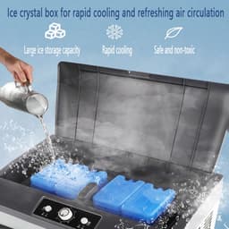 Mobiele luchtkoeler - Ventilator bevochtiger - Ruimte koelen - Verdampingskoeltechnologie - 50 liter reservoir - Mechanisch model — thumbnail 5