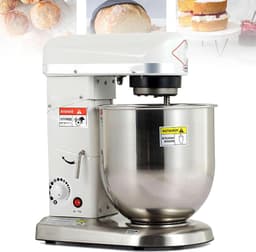 Deegmixer Keuken - Staande mixer - Bakken en Koken - Krachtige 500W Motor - 10 Liter Kom - Zilver — thumbnail 1
