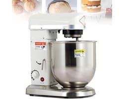 Deegmixer Keuken - Staande mixer - Bakken en Koken - Krachtige 500W Motor - 10 Liter Kom - Zilver