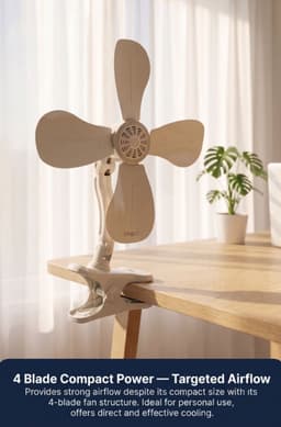 Asir - Staande Ventilator/Fan - PLASTIC BEHUIZING - 40 x 40 cm — thumbnail 5