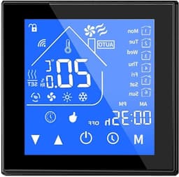 Slimme Thermostaat - Temperatuurregelaar - Verwarming Regelen - App Bediening - 5-35 Graden - Wit — thumbnail 1
