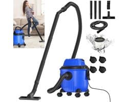 Nat- en Droogstofzuiger, Stofafzuiger Met Krachtige Motor Van 800W, Blaasfunctie, Reservoir Van 15 Liter, Wasbare HEPA-filters