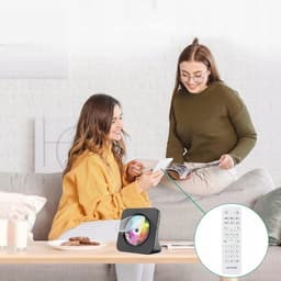 Multifunctionele DVD/CD Speler - Desktop DVD Speler - 6-In-1 - Bluetooth 5.0 - FM Radio - USB - HDMI - 75° Kantelbaar - Voor Slaapkamer en Woonkamer - Cadeau — thumbnail 4