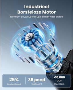 Massage Gun met Warmtetherapie – Draadloos – 5 Snelheden – Stil onder 55 dB – USB-C Oplaadbaar — thumbnail 5