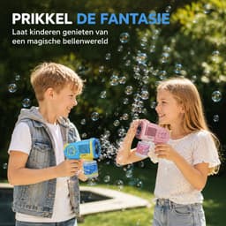 BOTC Bellenblaas pistool - Bellenblazer met vloeistof - Bubble gun - Inclusief 1*90ml Bellenblaas navulling - Voor kinderen - Speelgoed - Blauw — thumbnail 4