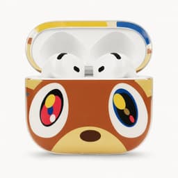 Enluxe Case geschikt voor Airpods 4 - Schattige Cartoon Beer - Bruin Hoesje, Schokbestendig & Draadloos Opladen — thumbnail 1