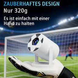 SnelShoppen - HY300 PRO Mini-Beamer 4K 1080P Ondersteuning - Draadloze Projector met Android 11, WiFi 6, Bluetooth 5.0, Airplay & Miracast - Draagbare — thumbnail 5
