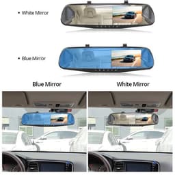 Dashcam voor Auto - Dashcam 4.3 Inch - Full HD 1080P Auto Rij Recorder - Achteruitkijkspiegel DVR - Nachtzicht & Bewegingsdetectie - Zonder Geheugenkaart - Zwart — thumbnail 4