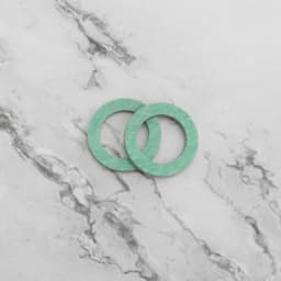 30 stuks groene vezelringen 1/2 inch (18 x 12 x 1,5 mm) afdichtringen hoge temperatuur vezelring voor gaskookplaat boiler omvormerklep — thumbnail 3