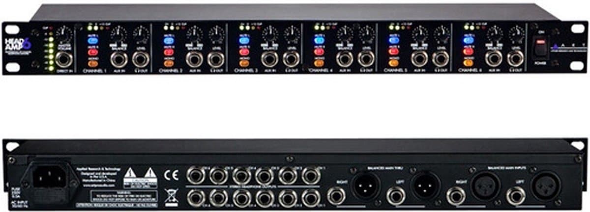 ART Headamp 6 6 kanaal koptelefoonversterker - Koptelefoon versterker — afbeelding 1