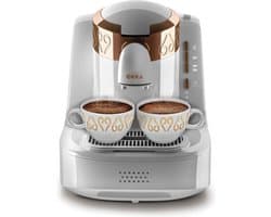 Arzum OKKA Turks Koffiezetapparaat OK001-0200 | Wit/Koper - 2 kopjes - Aanpasbare temperatuur - Volautomatisch - 710W
