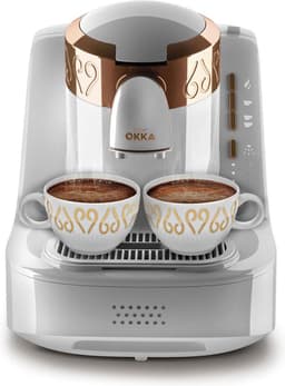 Arzum OKKA Turks Koffiezetapparaat OK001-0200 | Wit/Koper - 2 kopjes - Aanpasbare temperatuur - Volautomatisch - 710W — thumbnail 1