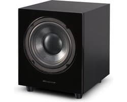 Wharfedale WH-D10 Subwoofer – 250 mm Long-Throw Woofer – Klasse D Versterker – Variabel Laagdoorlaatfilter – Zwart