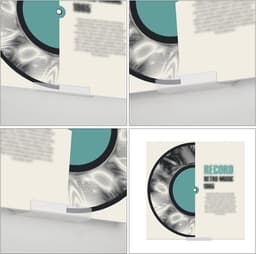 Allecta - Vinylplaat Muurbevestiging voor Acryl Albumplaten - Geen Boren - Houder Standaardrekken voor Vinylplaten - Duidelijk Design — thumbnail 5