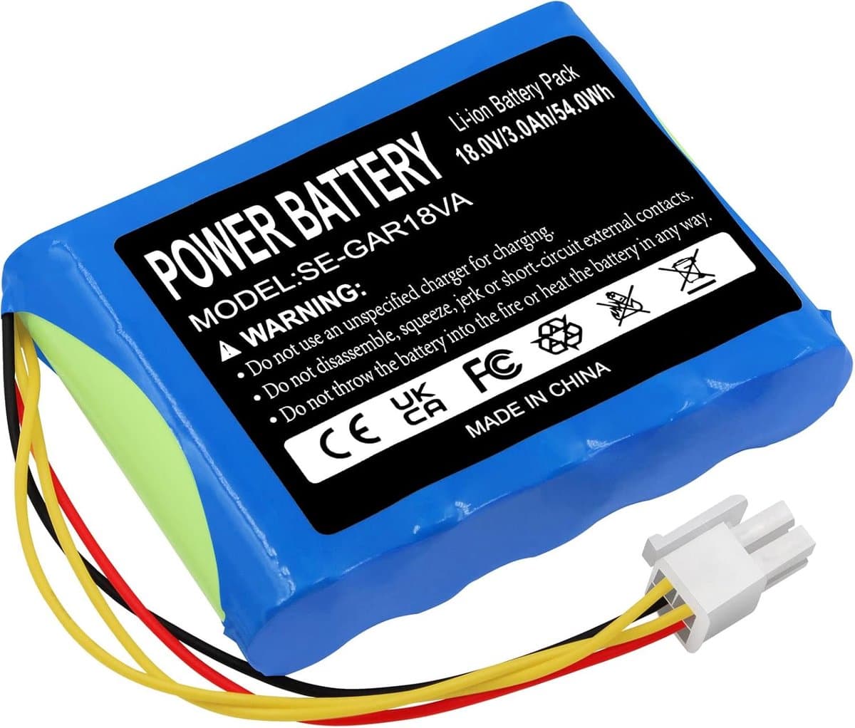 Li-ion 3000mAh 18V Grasmaaier Accu voor Husqvarna 589586201 R100Li Automower 430X - Gardena Sileno R160Li2018 - R130LIC — afbeelding 1