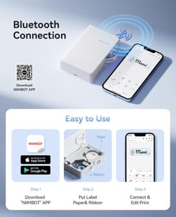 Niimbot N1 - Labelprinter Thermal Print White Label & Ribbonprinter — thumbnail 2