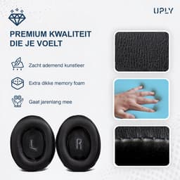 Set Oorkussens voor JBL Koptelefoon - E55BT Oorkussen - E55BT - Kunstleer met Traagschuim — thumbnail 5