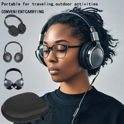 On-ear/Over-ear koptelefoon hoes - Koptelefoon Case - On-ear/Over-ear - Voor de meeste merken/Bluetooth/bedrade hoofdtelefoon/Gaming-headset - Koptelefoon Hoesje - Draagtas - Waterbestendig - Stootvast — thumbnail 4