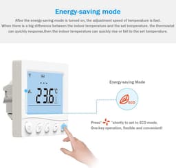 Slimme WiFi Thermostaat voor Elektrische Vloerverwarming met App Bediening — thumbnail 4